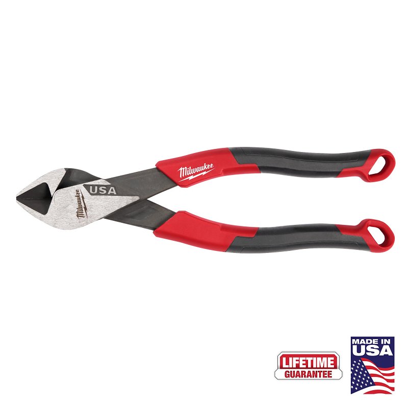 Milwaukee MT557 Cutting Plier, 7-1/2 in OAL, 0.78 in Jaw Opening, Black/Red Handle, Comfort Grip Handle