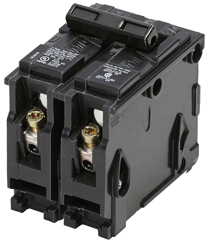 Connecticut Electric ICBQ260 Circuit Breaker, Interchangeable, Type QP, 60 A, 2-Pole, 120/240 V, Plug Mounting, Black