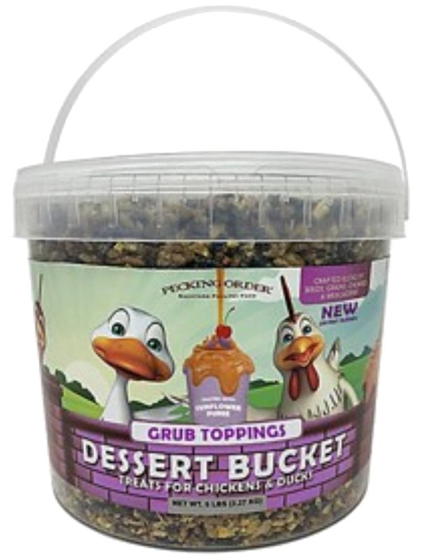 Pecking Order 9708 Dessert Grub Topping, Solid, 5 lb Bucket