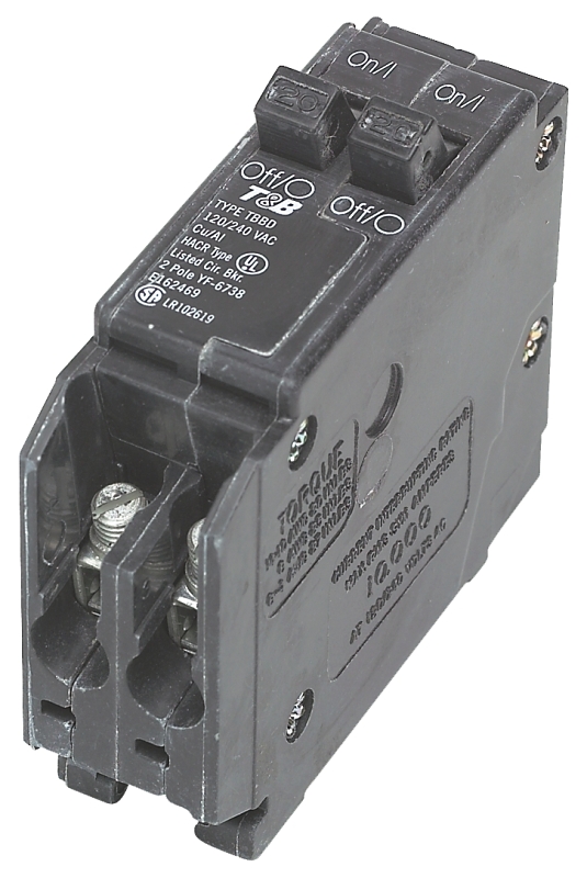 Siemens Q2020 Circuit Breaker, Duple, Mini, 20 A, 1-Pole, 120/240 V, Fixed Trip, Plug Mounting