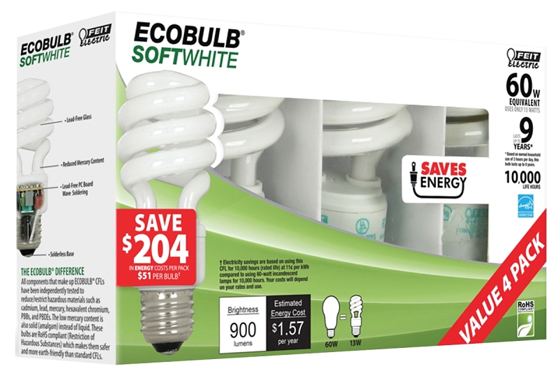 13w compact fluorescent equivalent store