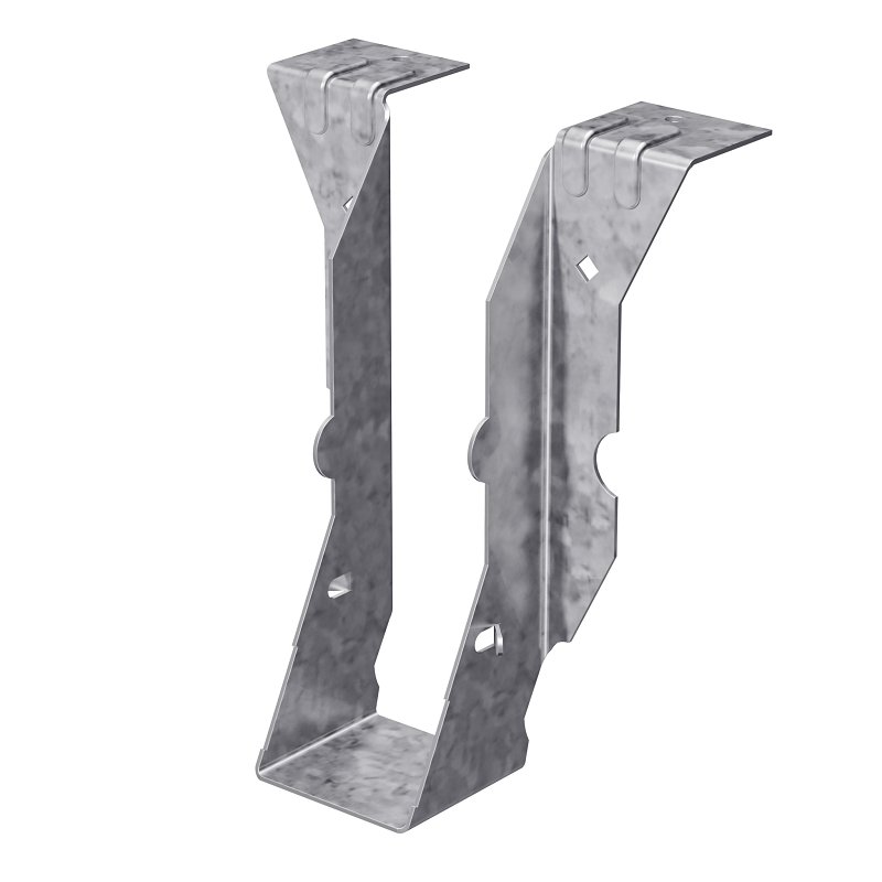Simpson Strong-Tie PF Series PF26Z Post Frame Hanger, 5-5/16 in H, 1-1/2 in D, 1-9/16 in W, 2 x 6 in, Steel, ZMAX, Pack of 50