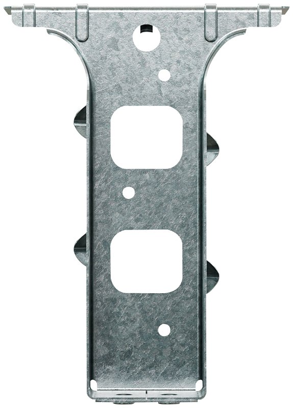 Simpson Strong-Tie PF Series PF26B Post Frame Hanger, 5-3/8 in H, 1-1/4 in D, 1-9/16 in W, 2 x 6 in, Steel, Pack of 50