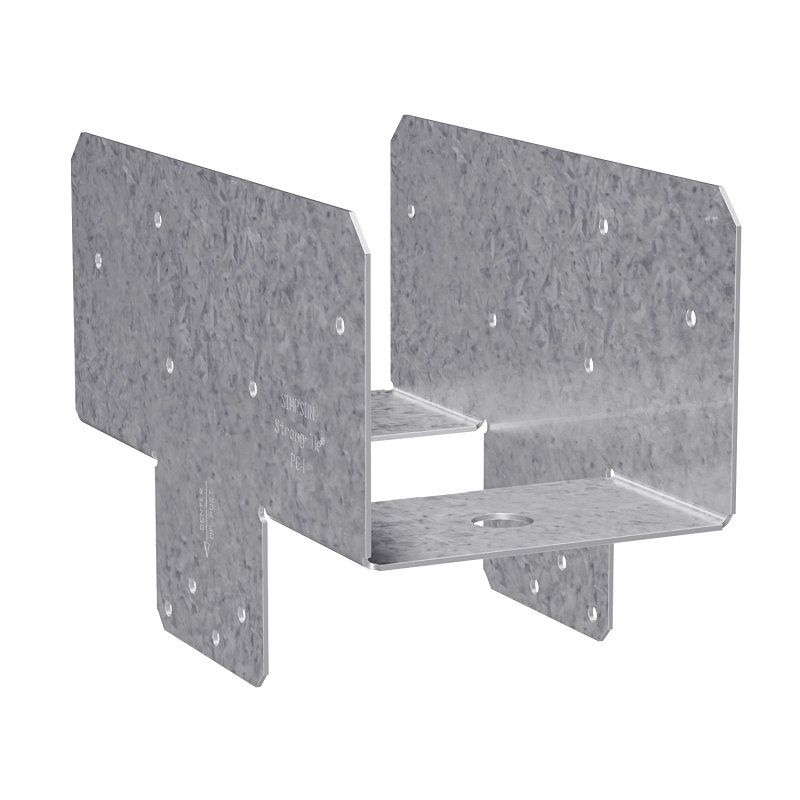 Simpson Strong-Tie PCZ Series PC4Z Post Cap, 4 x 4 in Post/Joist, Steel, ZMAX, Pack of 10