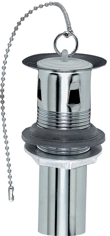 Plumb Pak PP20219 1-Piece PO Plug Drain, 1-1/4 in Connection, Male, Brass, Chrome