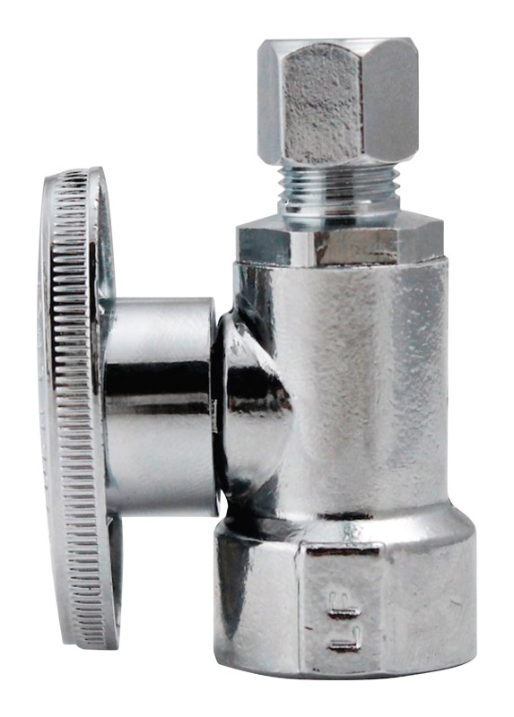 Keeney 1/2 in. FIP in. X 1/4 in. Compression Brass Straight Valve