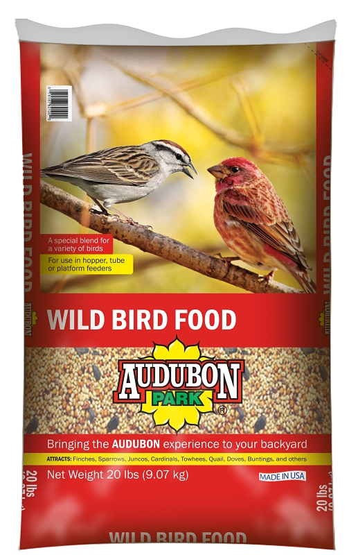 Audubon Park 15529 Blend with Millet and Sunflower Seed Wild Bird Food, 20 lb