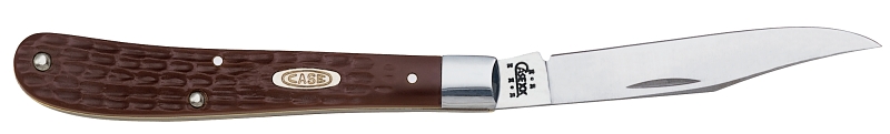Case 00135 Folding Pocket Knife, 3-1/4 in L Blade, Stainless Steel Blade, 1-Blade, Brown Handle