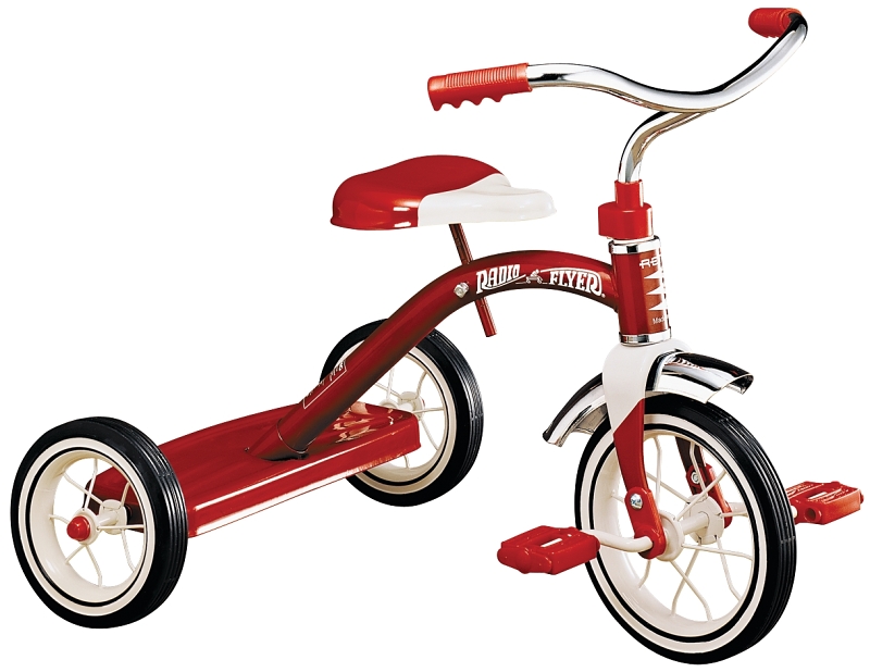 Radio Flyer 34B Tricycle 2 to 4 years Steel Frame 10 x 1 1 4 in Front Wheel 7 x 1 1 2 in Rear Wheel Red VORG6332134 34B