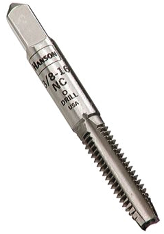 Irwin Hanson 8127 Fractional Tap, 5/16-18 Thread, UNC Thread, Plug Chamfer, 4-Flute, HCS