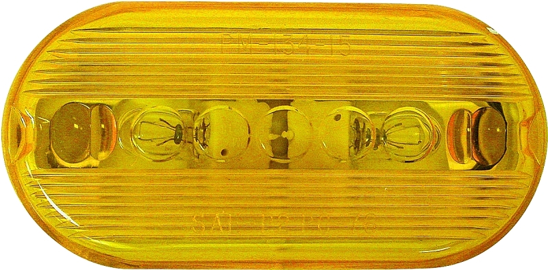 PM V135A Side Marker/Clearance Light, 12 V, Incandescent Lamp, Amber Lens, Surface Mounting