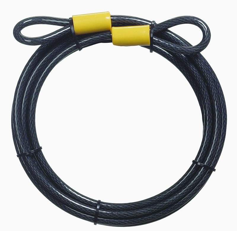 Master Lock 72DPF Looped End Cable, Keyed Different Key, Cable Shackle, Steel Shackle, Steel Body, Vinyl-Coated