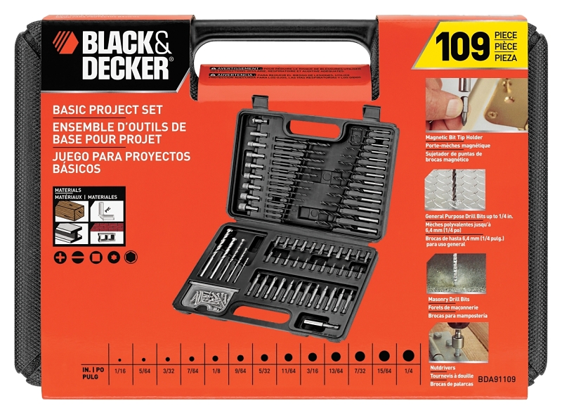 Black and decker drill and bit set outlet