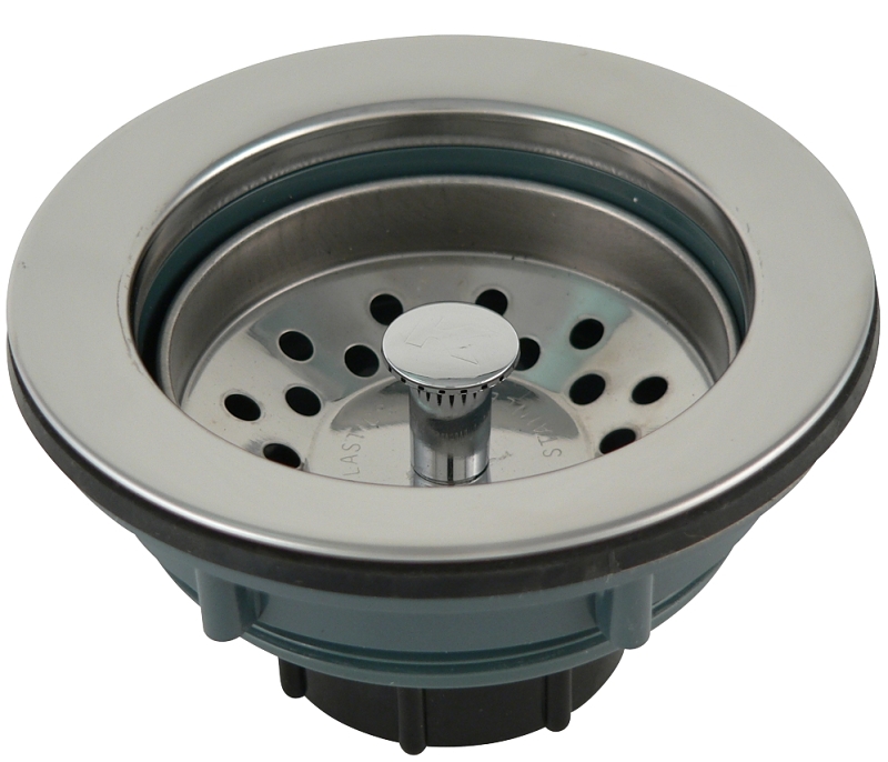 Plumb Pak PP20665 Basket Strainer, Plastic/Stainless Steel, For: 3-1/2 in Dia Opening Sinks