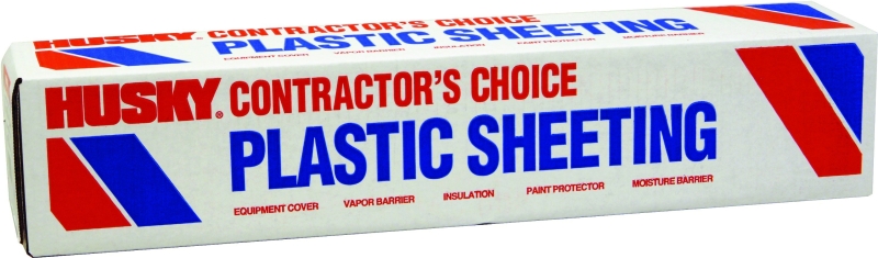 Poly-America CF0212-200C Painter's Sheeting, 200 ft L, 12 ft W, 2 mil Thick, LDPE Backing, Clear