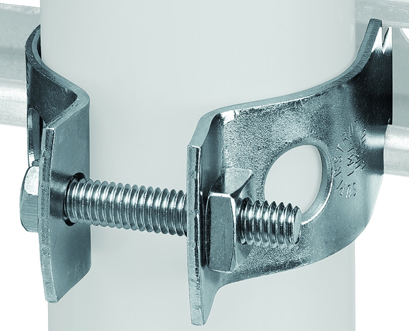 SuperStrut Z702 2-1/2EG-10 Pipe Clamp, 2-1/2 in, Steel, Electro-Galvanized