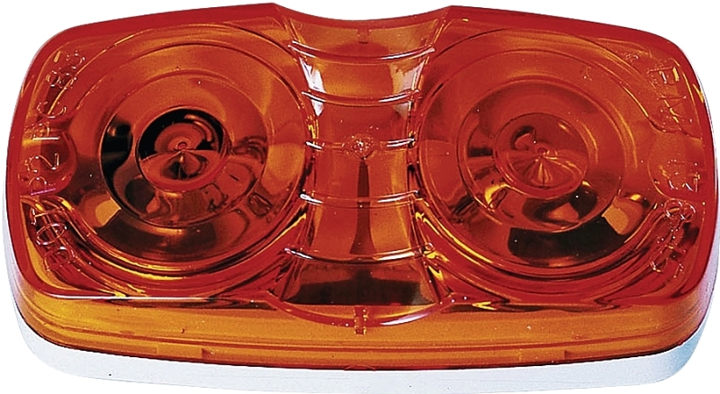 PM V138A Side Marker/Clearance Light, 0.66 A, 12 V, Incandescent Lamp, Amber Lens, Surface Mounting