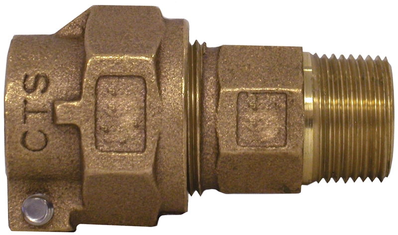 Legend T-4300NL Series 313-204NL Pipe Coupling, 3/4 in, Compression x MNPT, Bronze, 100 psi Pressure