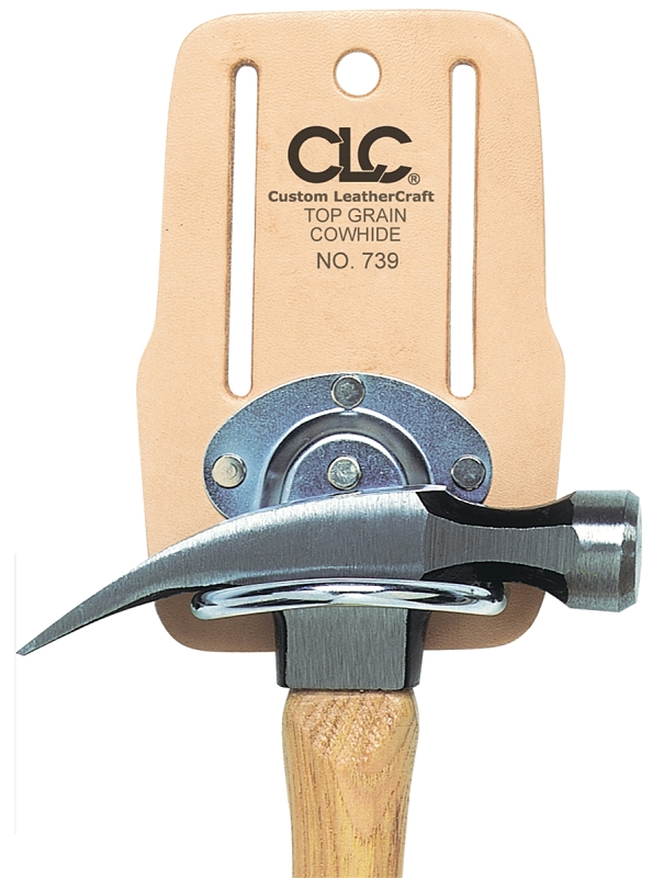 CLC 739 Swinging Hammer Holder, Leather/Steel, Tan, 4 in W
