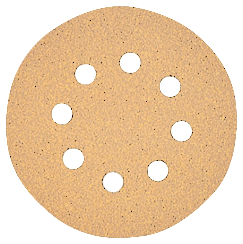 DEWALT DW4306 Sanding Disc, 5 in Dia, 220 Grit, Very Fine, Aluminum Oxide Abrasive, Paper Backing, 8-Hole