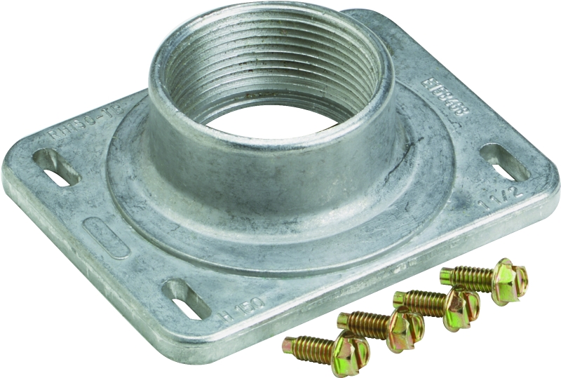 Cutler-Hammer RH150P Conduit Hub, 1-1/2 in, Aluminum, Chrome-Plated