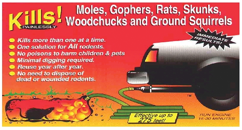 Manning Products UE-12 Rodent Exterminator, Underground, Repels: Rodent