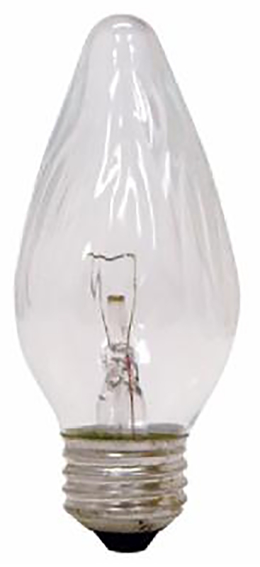 GE 75337 Ceiling Fan Bulb, 25 W, F15 Lamp, E26 Medium Lamp Base, 190 Lumens, 2500 K Color Temp, Pack of 4