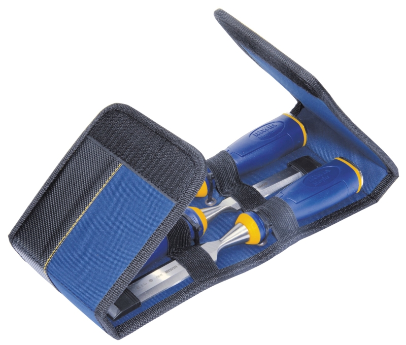 Irwin Marples Series 1768781 Construction Chisel Wallet, 4-1/4, 4-1/8 in OAL, Steel Blade, Ergonomic Handle