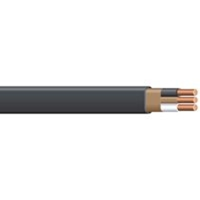 Romex 6/2NM-WGX125 Sheathed Cable, 6 AWG Wire, 2-Conductor, 125 ft L, Copper Conductor, PVC Insulation, Nylon Sheath
