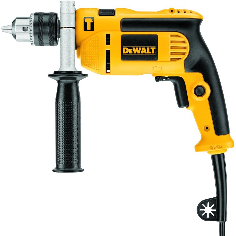 DEWALT DWE5010 Single Speed Hammer Drill, 7 A, Keyed Chuck, 1/2 in Chuck, 47,600 bpm BPM, 0 to 2800 rpm Speed, 1-Speed