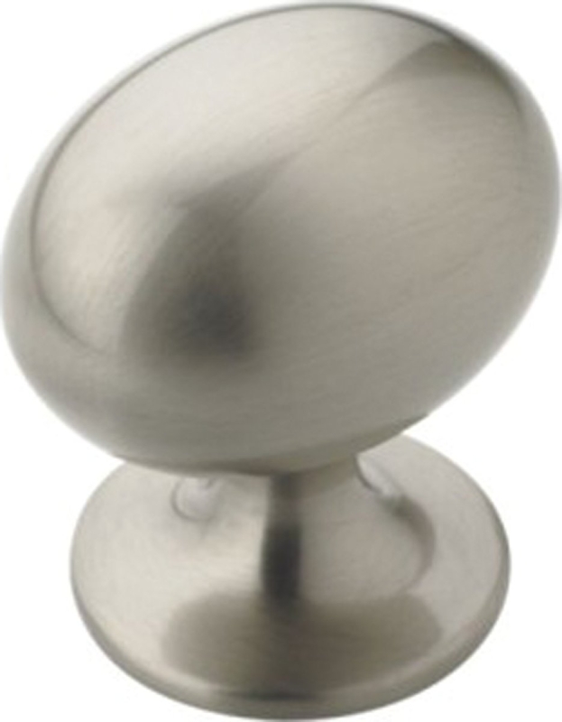 Amerock Everyday Heritage Series BP53018G10 Cabinet Knob, 1-3/8 in Projection, Zinc, Satin Nickel
