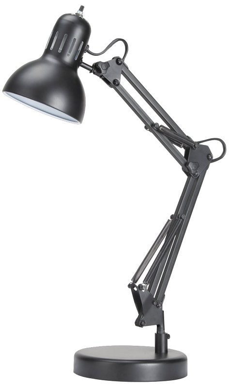 Boston Harbor TL WK 134E BK 3L Swing Arm Work Lamp 120 V 60 W 1 Lamp A19 or CFL Lamp Black VORG2629624 TL WK 134E BK 3L