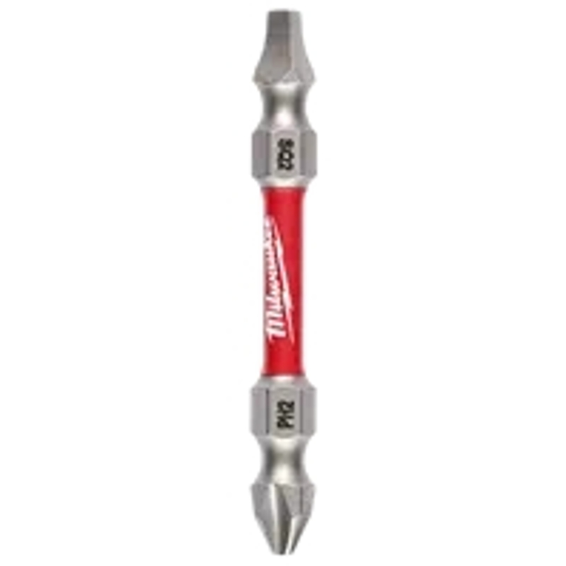 Milwaukee SHOCKWAVE 48-32-4311 Impact-Duty Power Bit, #2 Drive, Phillips, Square Recess Drive, 1/4 in Shank, Hex Shank