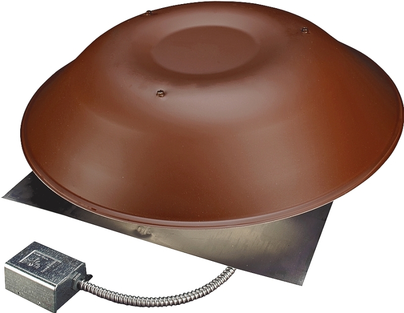 Lomanco LomanCool 2000BR Standard Power Vent, 120 V, 14 ga Gauge, Aluminum, Brown