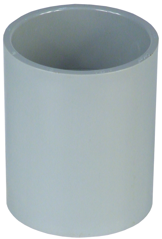 Carlon E940E-CTN/CAR Conduit Coupling, 3/4 in Socket, 1.046 in Dia, 1-5/8 in L, PVC, Gray