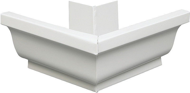 Amerimax 27202 Gutter Miter, 5 in Gutter, Aluminum, White