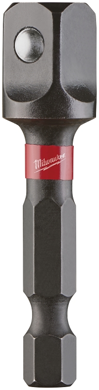 Milwaukee SHOCKWAVE 48-32-5031 Impact-Duty Socket Adapter, 3/8 in Drive, He, Square Drive, 1.9 in L, Steel