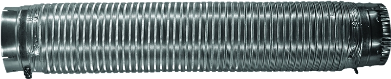 Builder's Best 110129 Semi-Rigid Dryer Vent Pipe Snap-Lock, 4 in, 6 ft L, Aluminum