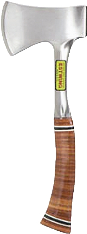 Estwing E24A Sportsman's Axe, 3-1/4 in Cutting Edge, Steel Head, Leather Handle, 13-1/2 in OAL
