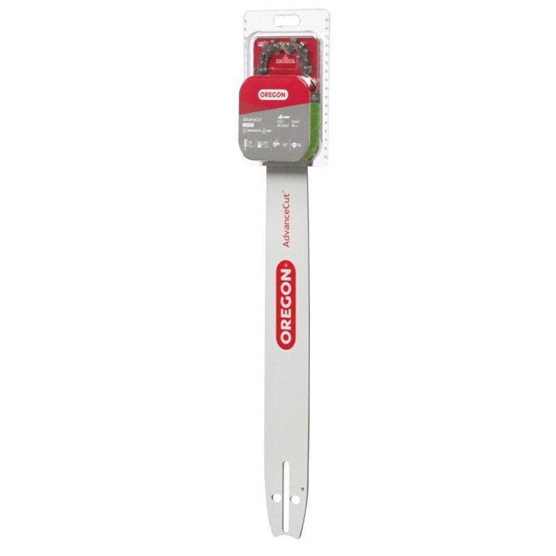 Oregon AdvanceCut Series 30159 Bar and Chain Combo, 18 in L, S Bar Nose Radius, 66-Drive Link, 72V Chain