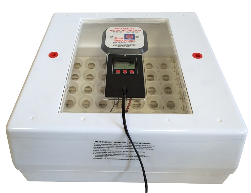 Farm Innovators Pro Series 4250 Digital Incubator with Auto-Egg Turner, 120 V, 40 W, 41 Egg, 99.5 to 100.5 deg F