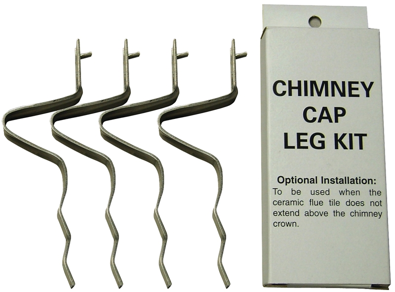Shelter SCLK Chimney Leg Kit, Heavy-Duty, Stainless Steel, For: Chimneys with Non-Protruding Flue Tiles