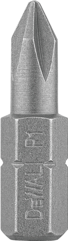 DEWALT DW2001 Screwdriving Bit, #1 Drive, Phillips Drive, 1/4 in Shank, Hex Shank, 1 in L, Steel