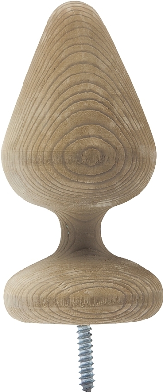 Waddell 114 Post Top, 3-1/2 in Dia, 6-1/2 in H, Victorian, Wood, Pack of 10