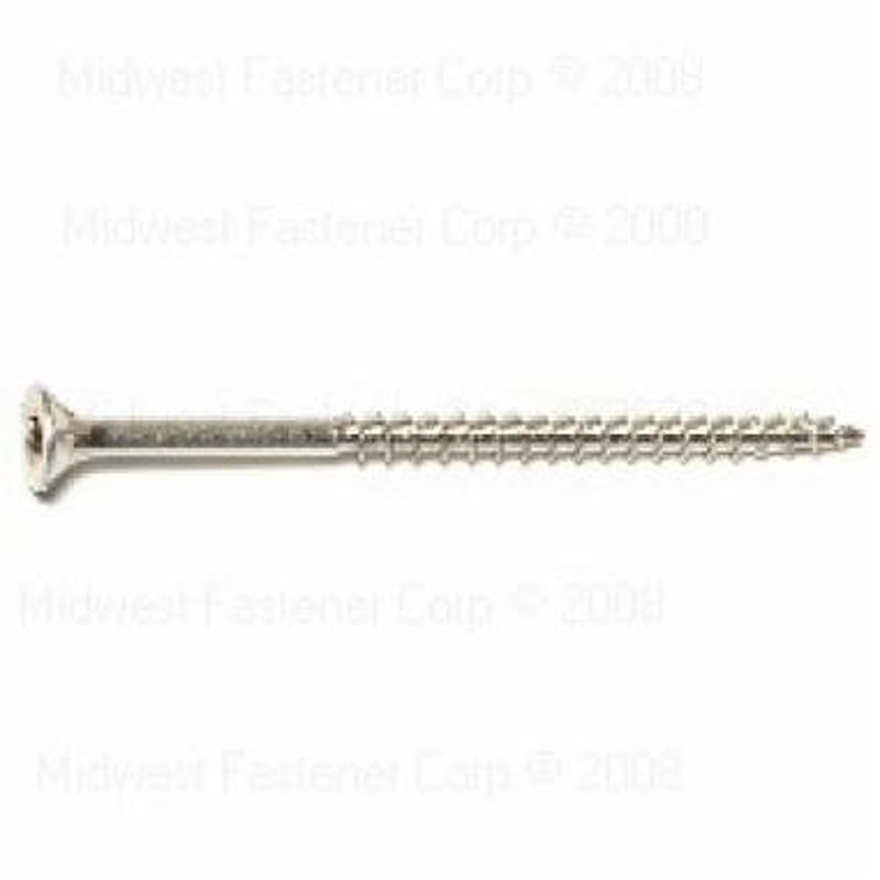 SaberDrive 50237 Deck Screw, #10 Thread, 3 in L, Bugle Head, Star Drive, Type 17 Point, Stainless Steel, Silver, 299