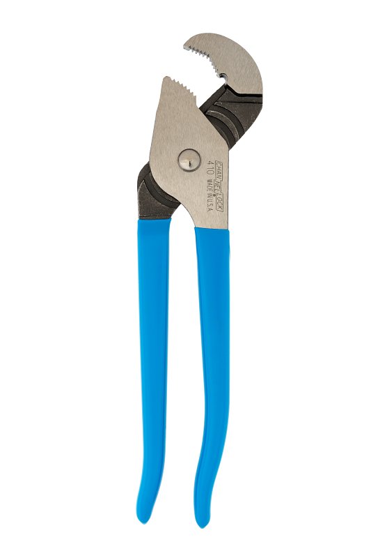 Channellock 410 Tongue and Groove Plier, 9-1/2 in OAL, 1.12 in Jaw Opening, Blue Handle, Cushion Grip Handle