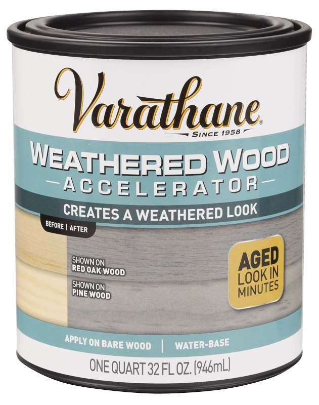 Varathane 313835 Weathered Accelerator, Brown, Liquid, 1 qt, Can