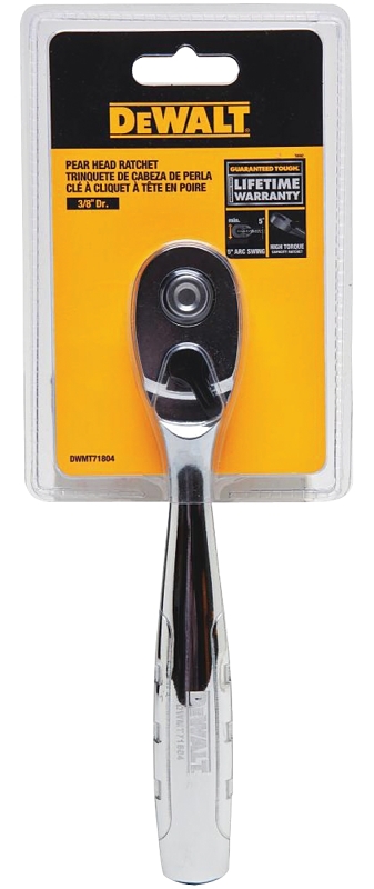 DEWALT DWMT81097 Quick Release Ratchet 3 8 in Drive 7.48 in OAL Chrome VORG7514391 DWMT81097