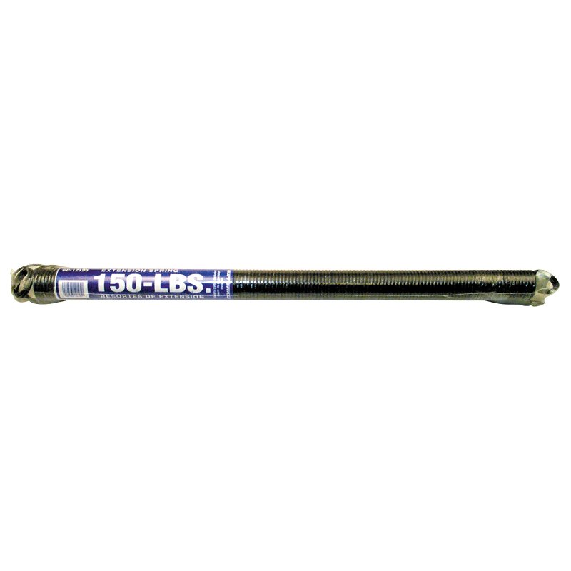 Prime-Line GD 12195 Extension Spring, 1-19/64 in OD, 25 in OAL, Carbon Steel, Galvanized, Loop End, 150 lb