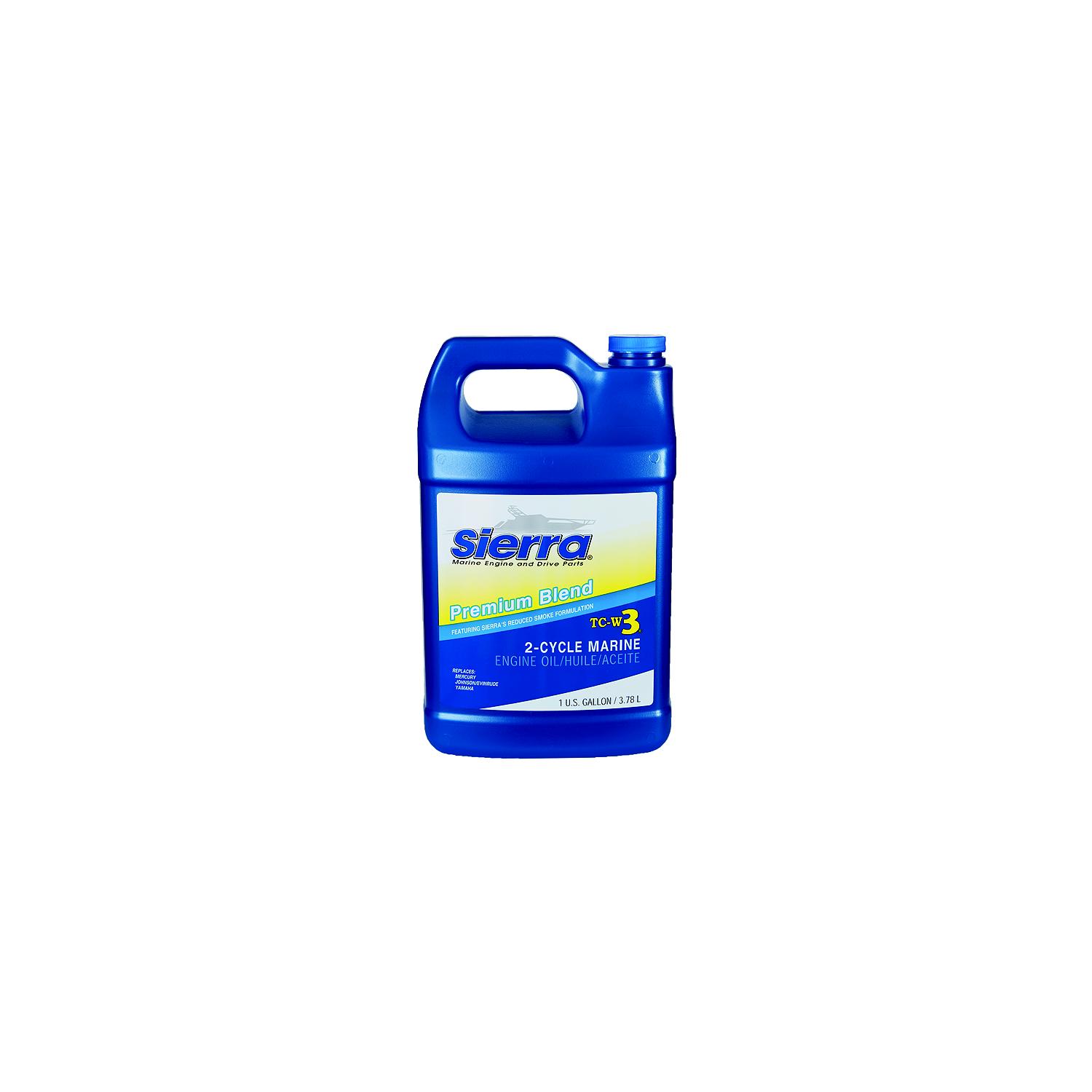 Sierra 95003 Blue Premium TC-W3 2 Cycle Engine Oil, Gal, Pack of 6